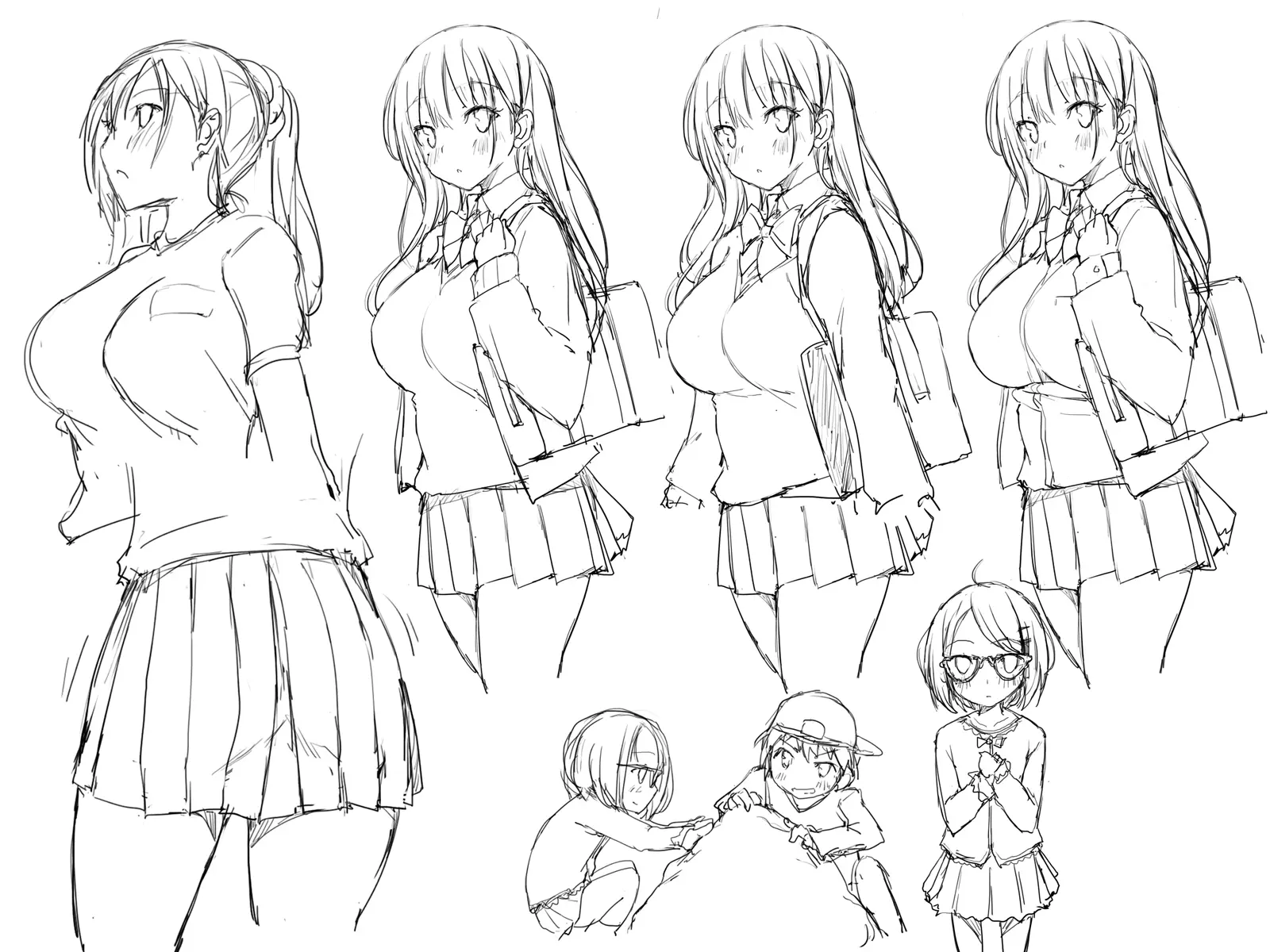 Kanojo Ga Aitsu Ni Sareta Koto_Rough Sketch